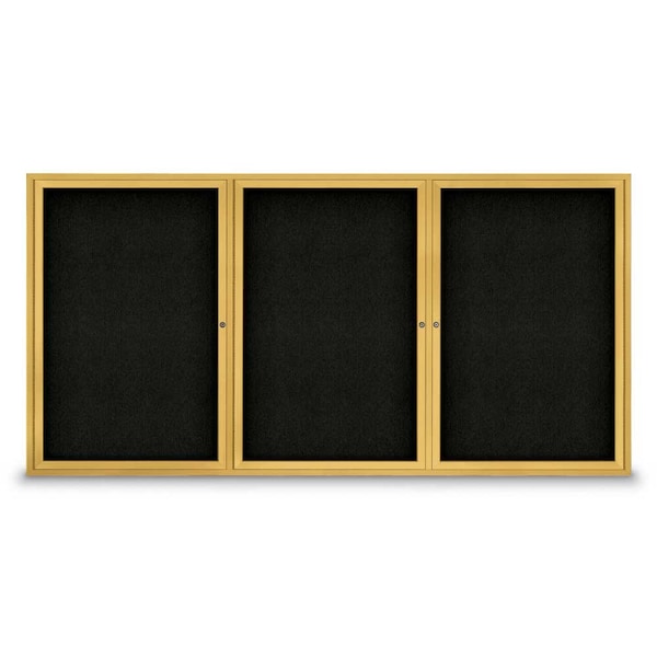 Sliding Door Indoor Enclosed Corkboard, 9